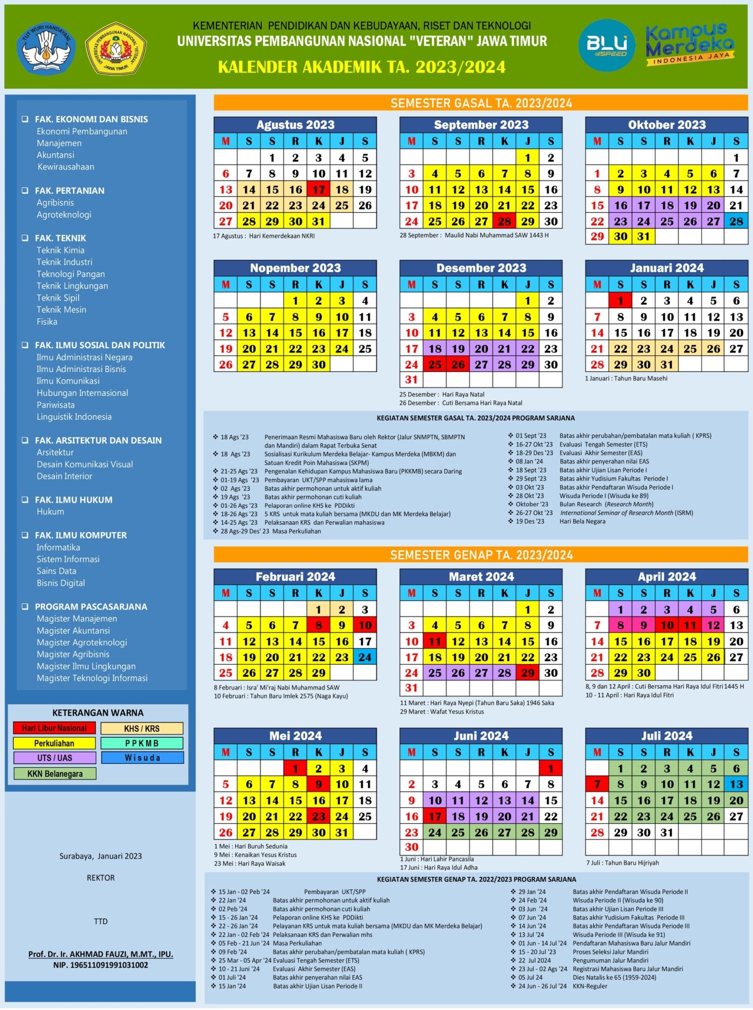 Kalender Akademik TA 2023 2024 Desain Interior