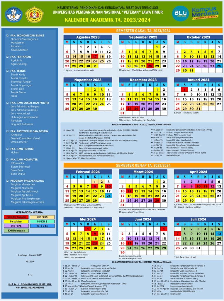 Kalender Akademik TA. 2023/2024 Desain Interior