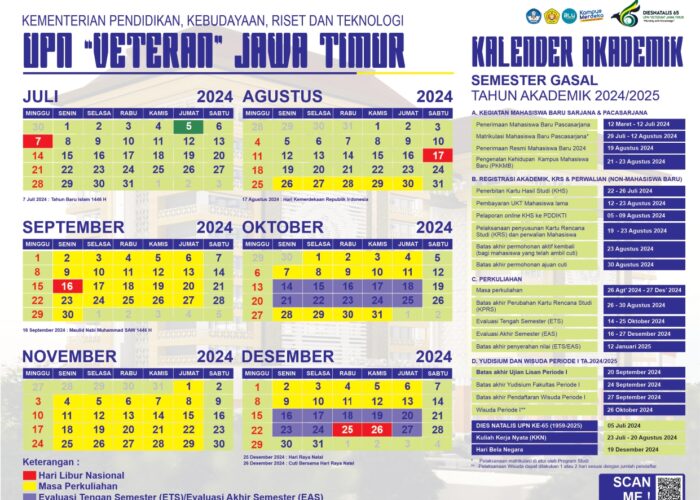 Kalender Akademik Tahun Ajaran 2024/2025